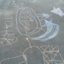 Рисунки на асфальте