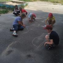 Рисунки на асфальте